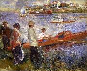 Pierre-Auguste Renoir Rowers at Chatou oil painting artist